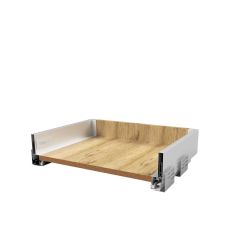 Sertar metalic Thin Line cu glisiera sincron extragere totala cu amortizare H88 L350, alb_1