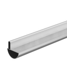 Profil din aluminiu superior pentru rigidizare compact HPL 12 mm, 4 ml, inox