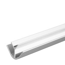 Profil din aluminiu compact HPL 12 mm tip L, 2.5 ml, inox