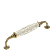 Maner din zamac cu ceramica Dalmar 128 mm, antic