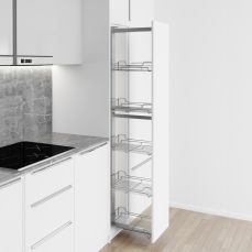 Coloana glisanta Premium Konig Omega cu 5 cosuri, corp 300 mm, crom