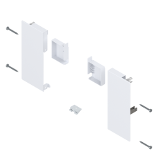 Suport front sertar interior MERIVOBOX ZI4.1KS1 stanga+dreapta, alb