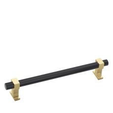 Maner din aluminiu System Indyo 160 mm, auriu-negru