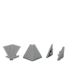 Accesorii din plastic pentru inaltator triunghiular 4 ml, gri