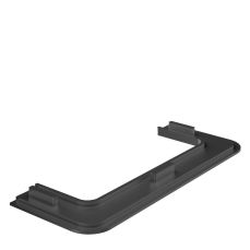 Capac pentru profil negru tip U Gola orizontal