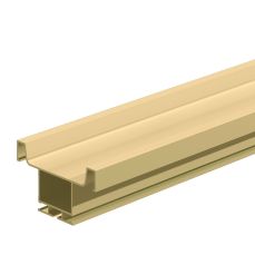 Profil din aluminiu tip U Gola vertical 4.2 ml, auriu