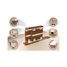 Sistem de glisare STS80RAY cu reglaj pentru 2 usi