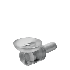 Suport din metal cu ventuza pentru polita din sticla (100 buc)