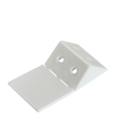 Coltar din plastic triunghiular cu capac, alb (50 buc)