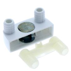 Piesa demontabil colt BLUM 40.2100, cu diblu, alb