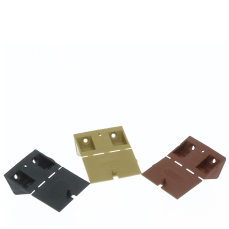 Coltar din plastic triunghiular cu capac, maro (50 buc)
