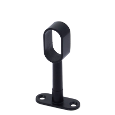 Suport intermediar reglabil cu tija pentru bara ovala, negru