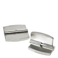 Balama din aluminiu stanga pentru usi compact HPL, inox