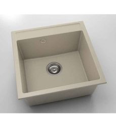 Chiuveta cu o cuva Fat Avangard 51 x 51 cm, beige 1003