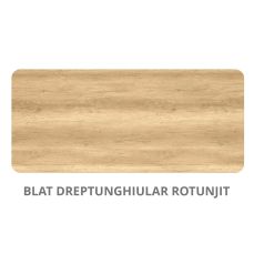 Blat dreptunghiular rotunjit