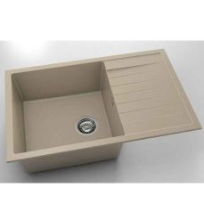 Chiuveta cu blat dreapta/stanga Fat Avangard 80 x 49 cm, dark beige 1004