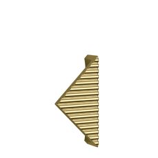 Maner din aluminiu Costa 032 mm, auriu lucios 