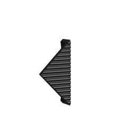 Maner din aluminiu Costa 032 mm, negru mat 