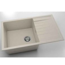 Chiuveta cu blat dreapta/stanga Fatgranit 80 x 49 cm, light beige 1002