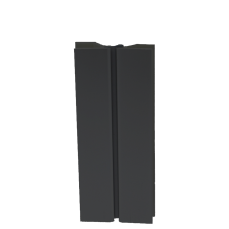 Multiangolo din plastic folie AL negru pentru plinta H150