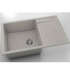 Chiuveta cu blat dreapta/stanga Fat Avangard 80 x 49 cm, pewter 210