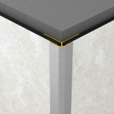 PROFIL AL COLT EXTERIOR BRONZ ROCKO TILES 2800 MM