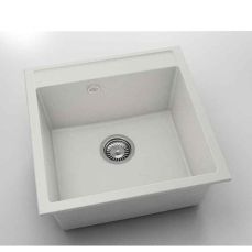 Chiuveta cu o cuva Fat Avangard 51 x 51 cm, pure white 1000